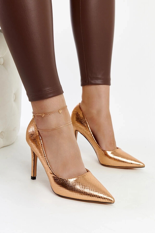 Weine Champagner Lackleder Pumps