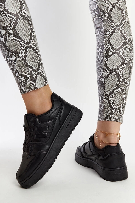 Schwarze Plateau-Sneakers Mentha Schwarze Plateau-Sneakers Mentha