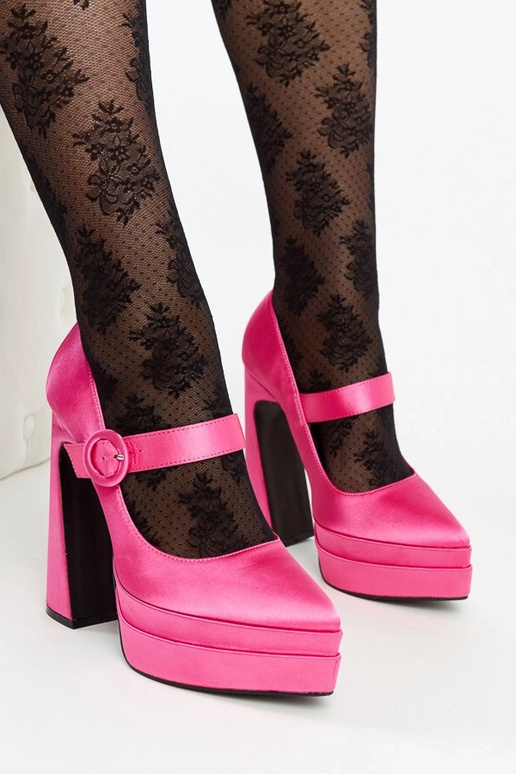 Mikes dunkelrosa High Heel Pumps