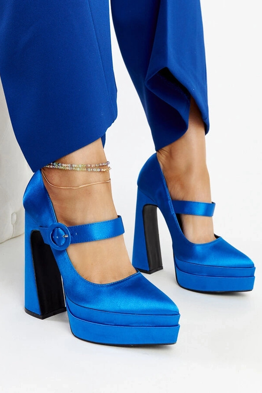 Mikes blaue High Heel Pumps