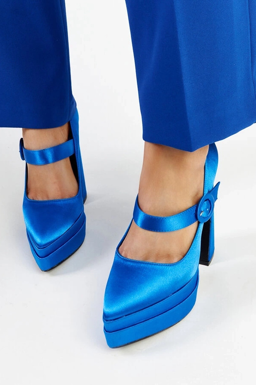 Mikes blaue High Heel Pumps