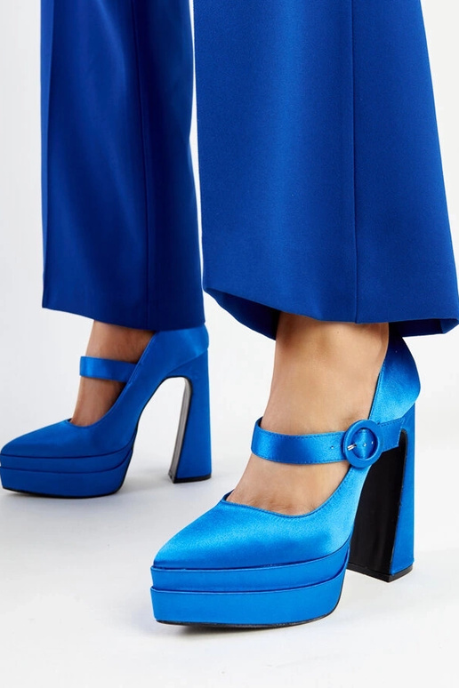 Mikes blaue High Heel Pumps