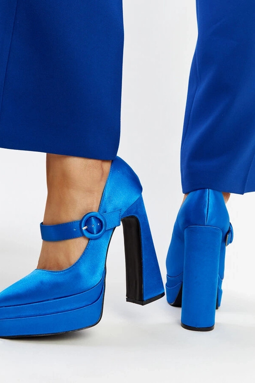 Mikes blaue High Heel Pumps