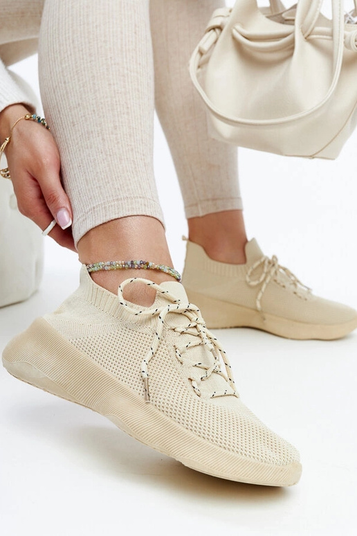 Beigefarbene Roshni-Sportsneaker