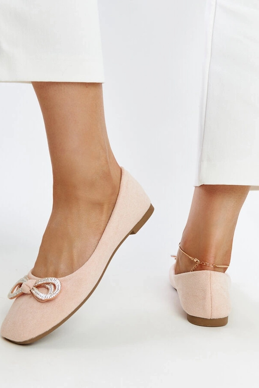 Hellrosa Ballerinas mit Schleife Gaillou Hellrosa Ballerinas mit Schleife Gaillou