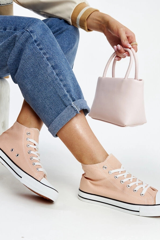 Hellrosa High-Top-Sneakers Eliska