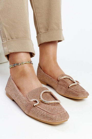 Braune glänzende Mebrat-Loafer