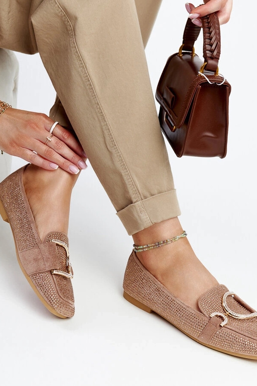 Braune glänzende Mebrat-Loafer