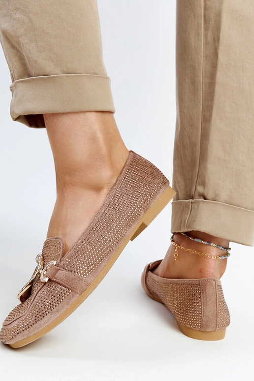 Braune glänzende Mebrat-Loafer