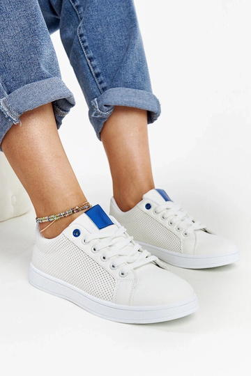 Weiße Sneakers aus Ökoleder Semret 2