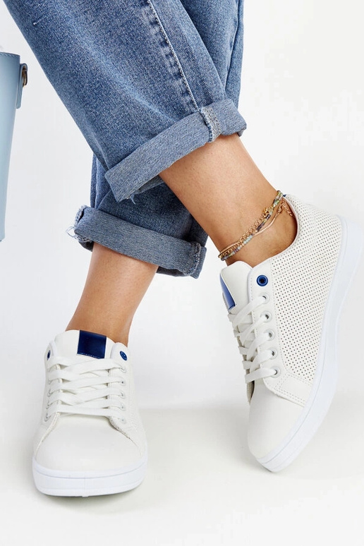 Weiße Sneakers aus Ökoleder Semret