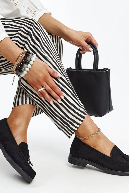 Schwarze Wildleder-Loafer von Vinceza