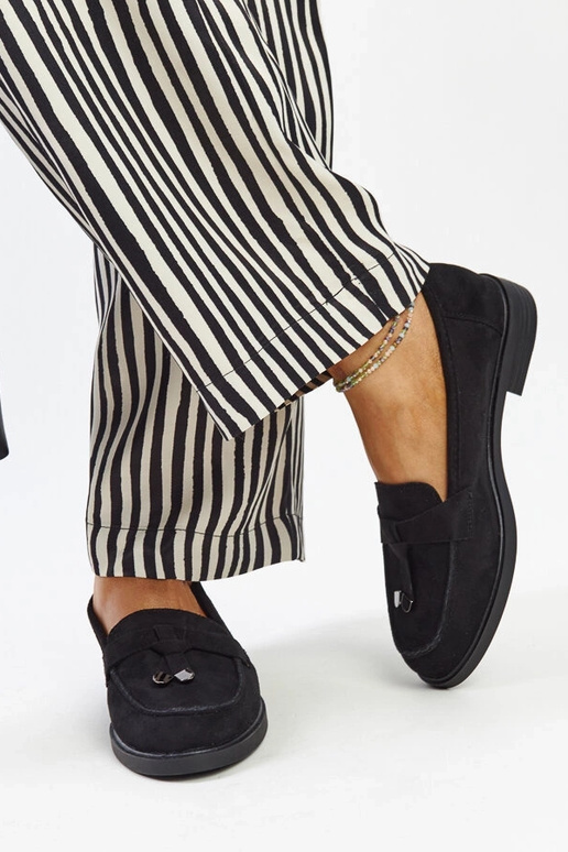 Schwarze Wildleder-Loafer von Vinceza