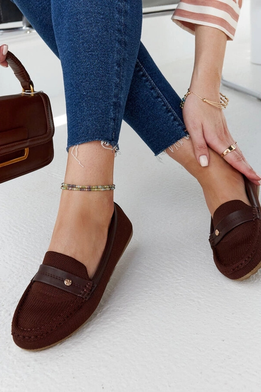 Fombio – Loafer aus braunem Stoff