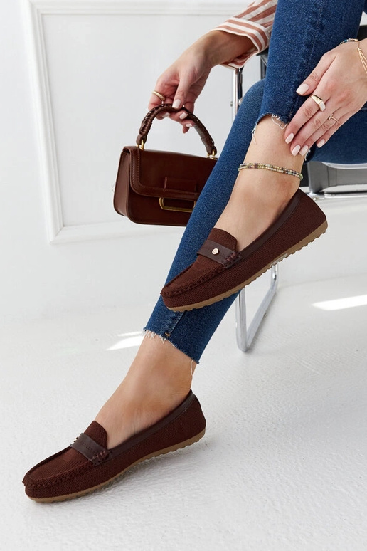 Fombio – Loafer aus braunem Stoff