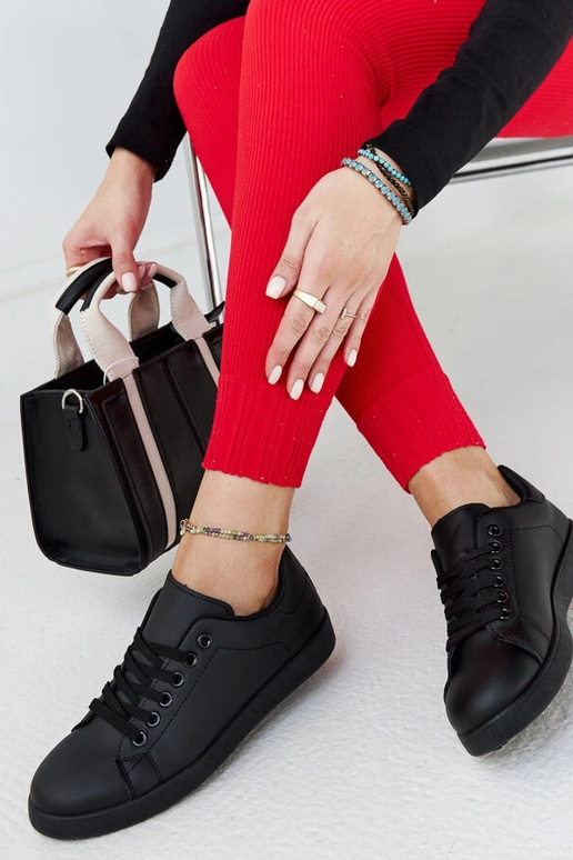 Schwarze Birikti Plateau-Sneaker Schwarze Birikti Plateau-Sneaker