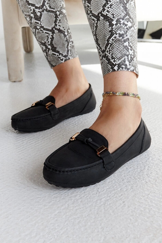Schwarze Loafer mit mattem Finish von...