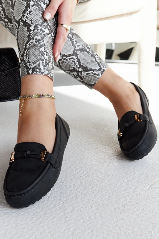 Schwarze Loafer mit mattem Finish von...