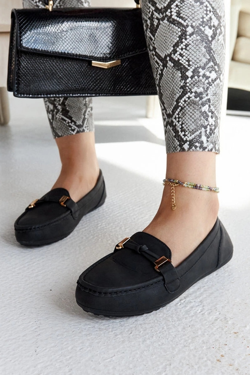 Schwarze Loafer mit mattem Finish von...