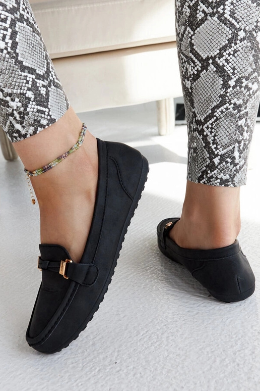 Schwarze Loafer mit mattem Finish von...