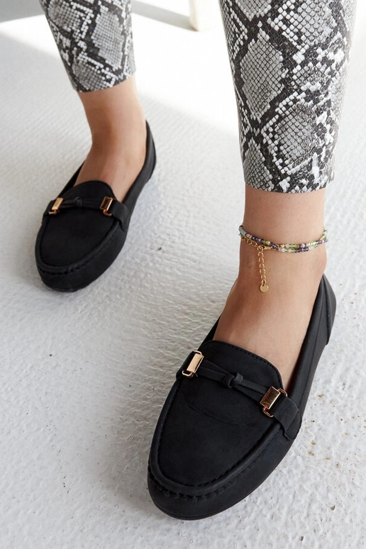 Schwarze Loafer mit mattem Finish von...