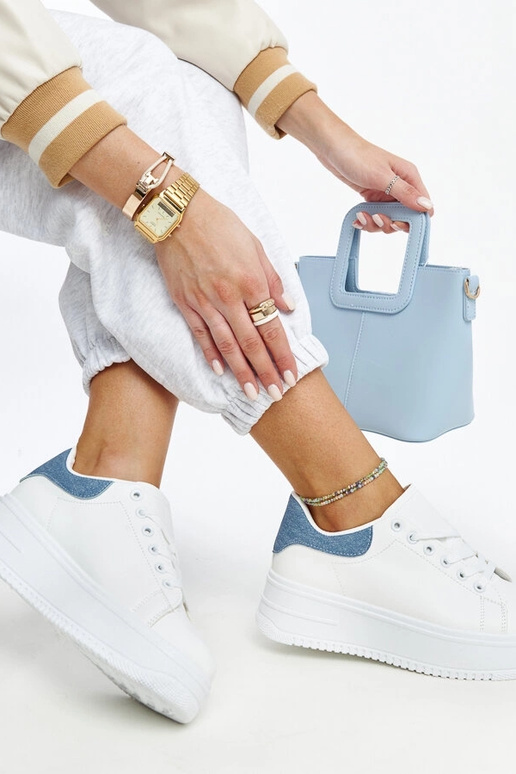 Weiße Plateau-Sneakers Ottavia