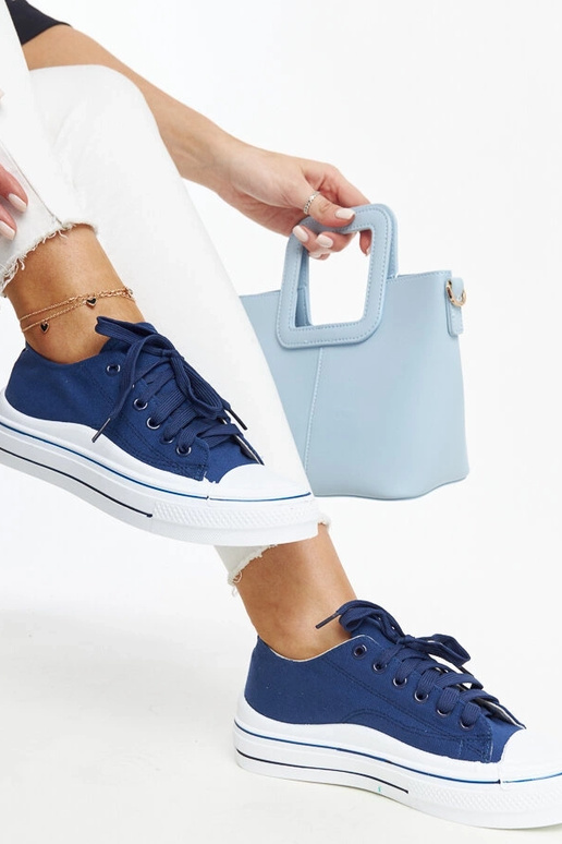 Dunkelblaue Plateau-Sneaker Anbarin