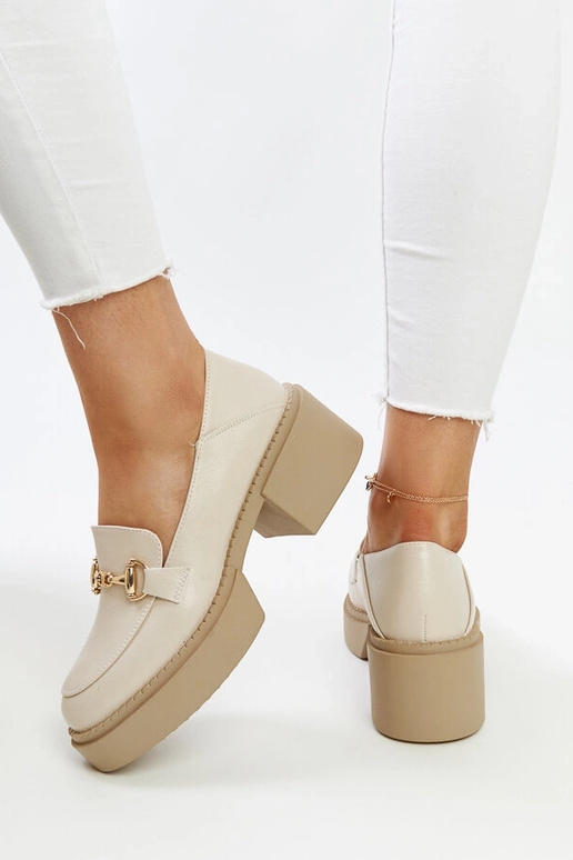 Beige Stöckelschuhe aus Ökoleder Vinceza Beige Stöckelschuhe aus Ökoleder Vinceza