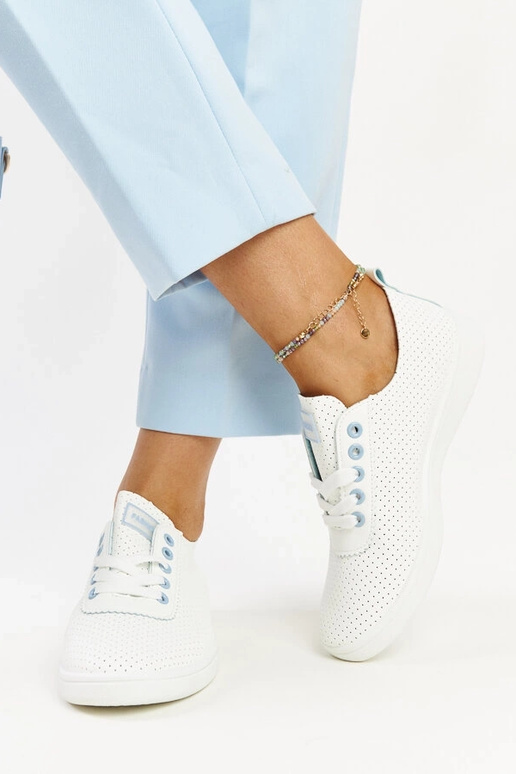 Weiße Sneaker Yusra aus Ökoleder