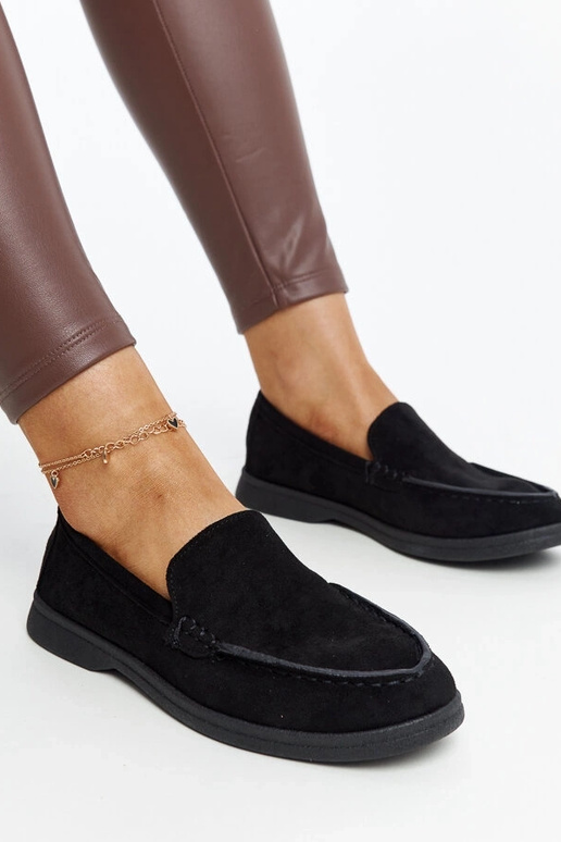 Schwarze Wildlederschuhe Rumay