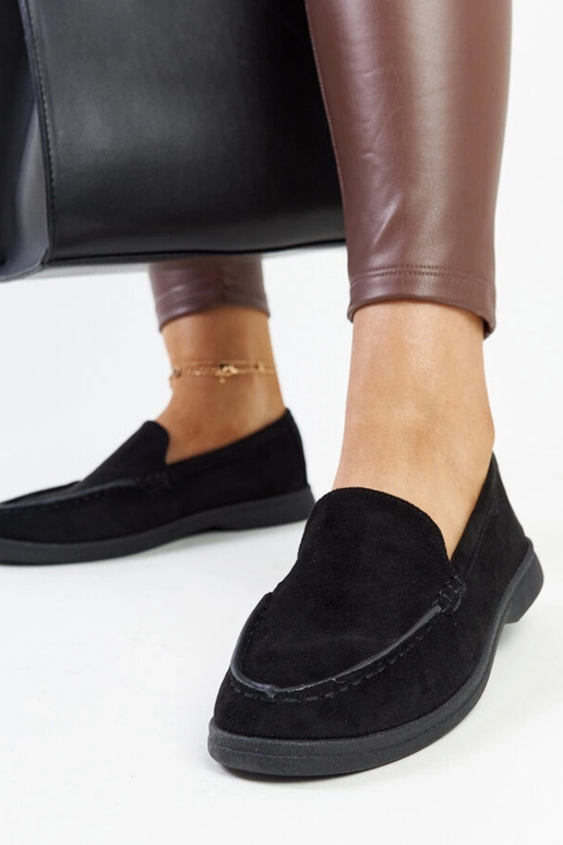 Schwarze Wildlederschuhe Rumay