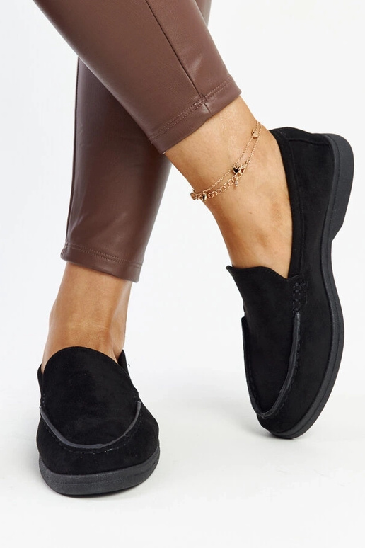 Schwarze Wildlederschuhe Rumay