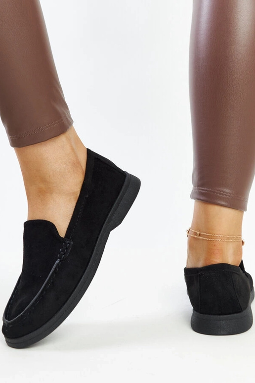 Schwarze Wildlederschuhe Rumay