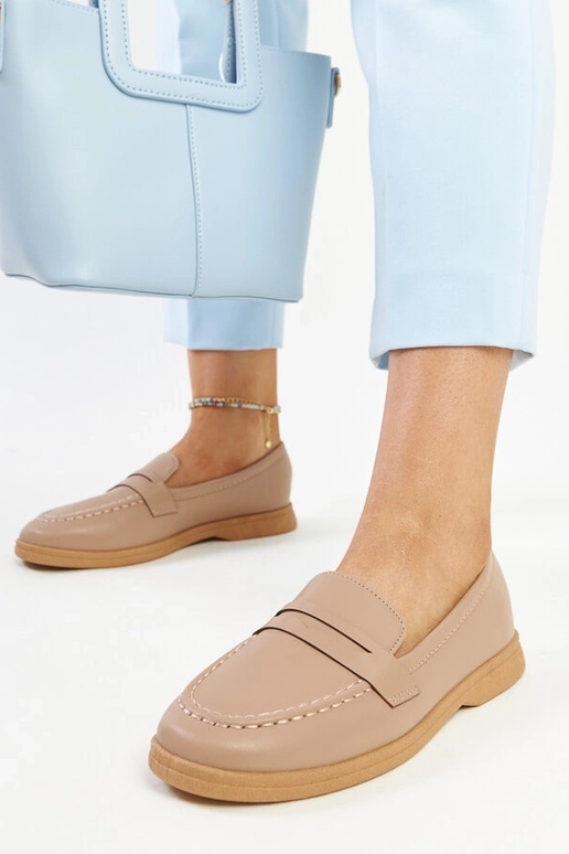 Braune klassische Nawrah-Loafer Braune klassische Nawrah-Loafer