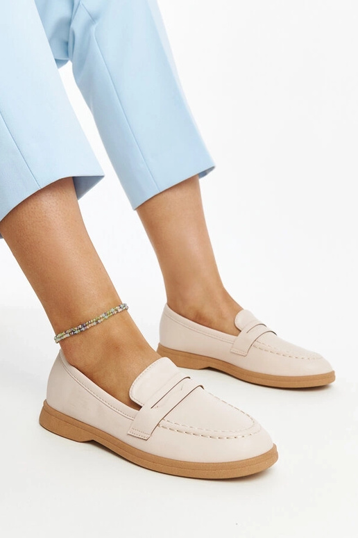Hellbeige klassische Nawrah-Loafer Hellbeige klassische Nawrah-Loafer