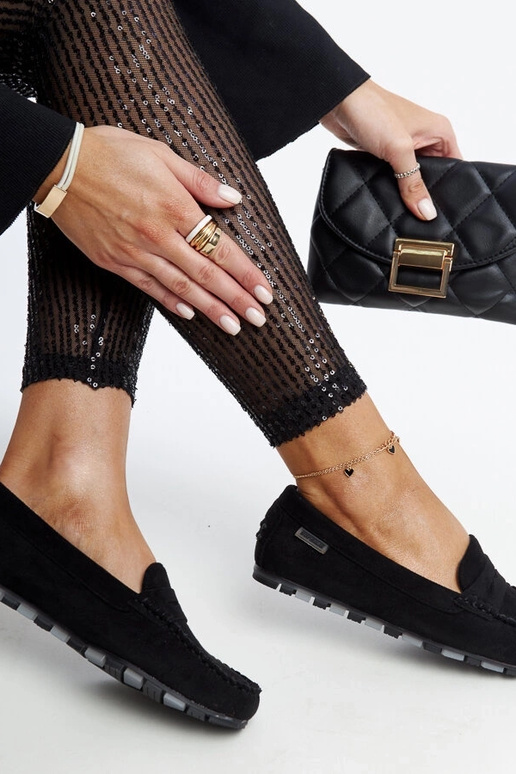 Schwarze Wildleder-Mokassins Nafisah Schwarze Wildleder-Mokassins Nafisah