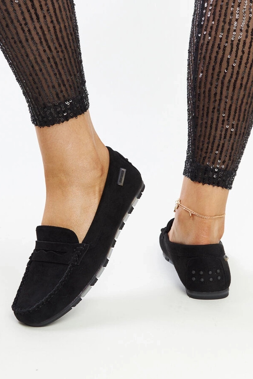 Schwarze Wildleder-Mokassins Nafisah Schwarze Wildleder-Mokassins Nafisah