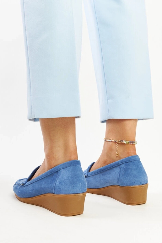 Sakena – Blaue Loafer aus Wildleder... Sakena – Blaue Loafer aus Wildleder...