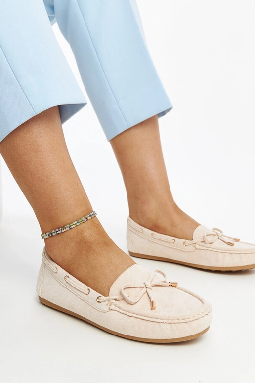 Aneesa hellbeige Wildleder-Loafer Aneesa hellbeige Wildleder-Loafer