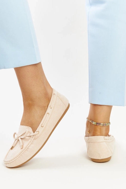 Aneesa hellbeige Wildleder-Loafer Aneesa hellbeige Wildleder-Loafer