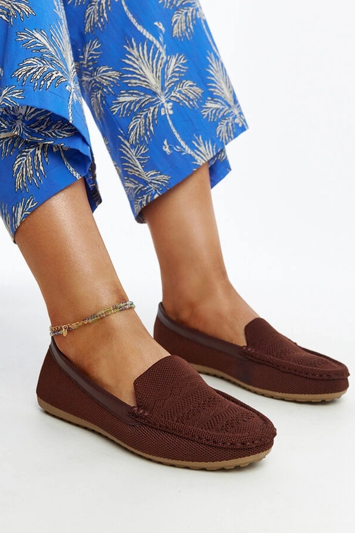 Braune Loafer aus Fiammetta-Stoff Braune Loafer aus Fiammetta-Stoff