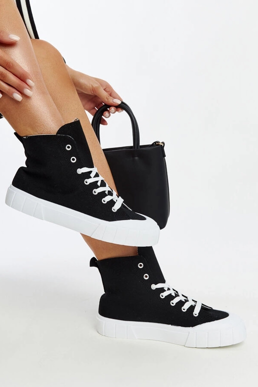Schwarze High-Top-Sneakers Vinka
