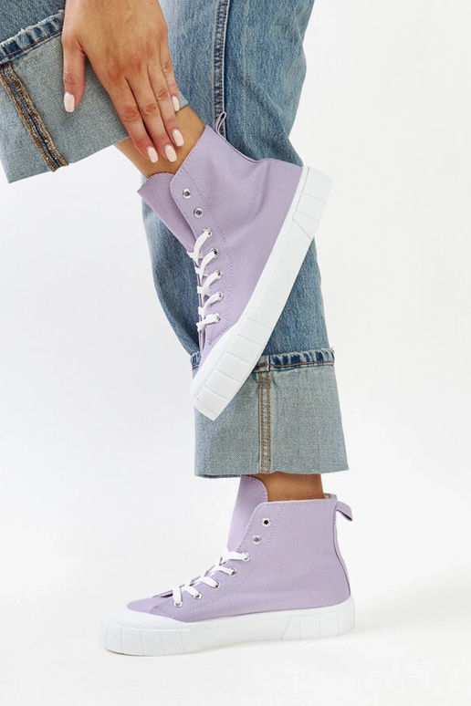 Lila High-Top-Sneakers „Vinka“
