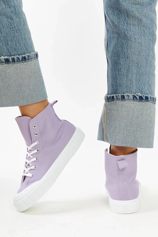 Lila High-Top-Sneakers „Vinka“