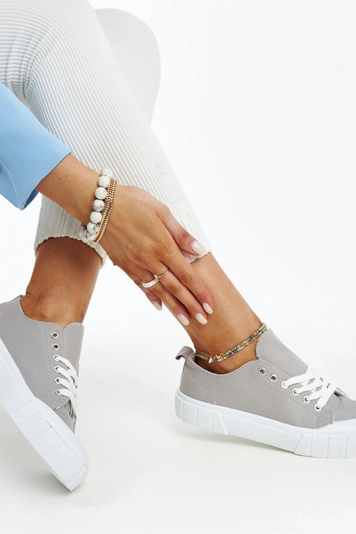 Eduards graue Stoff-Sneakers