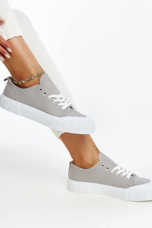 Eduards graue Stoff-Sneakers