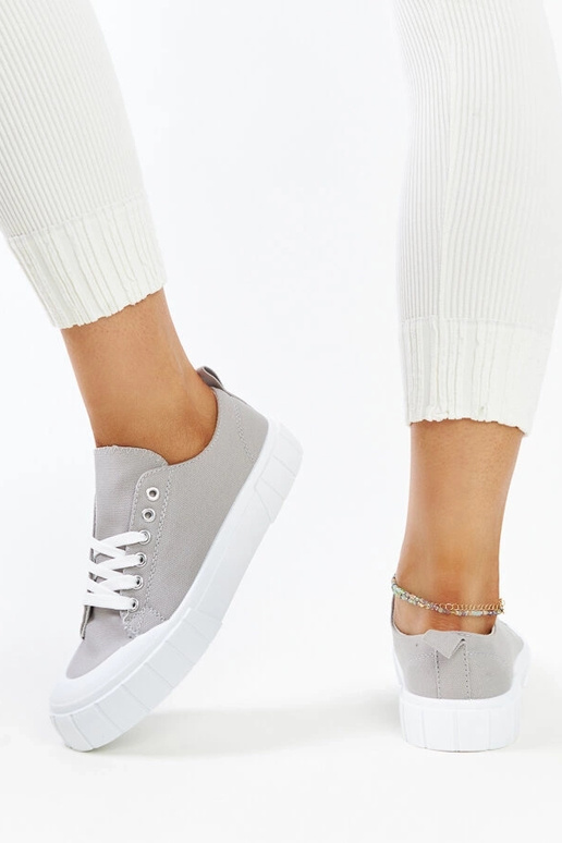 Eduards graue Stoff-Sneakers