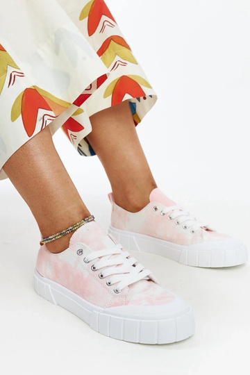 Jerina Sneaker aus rosa Stoff