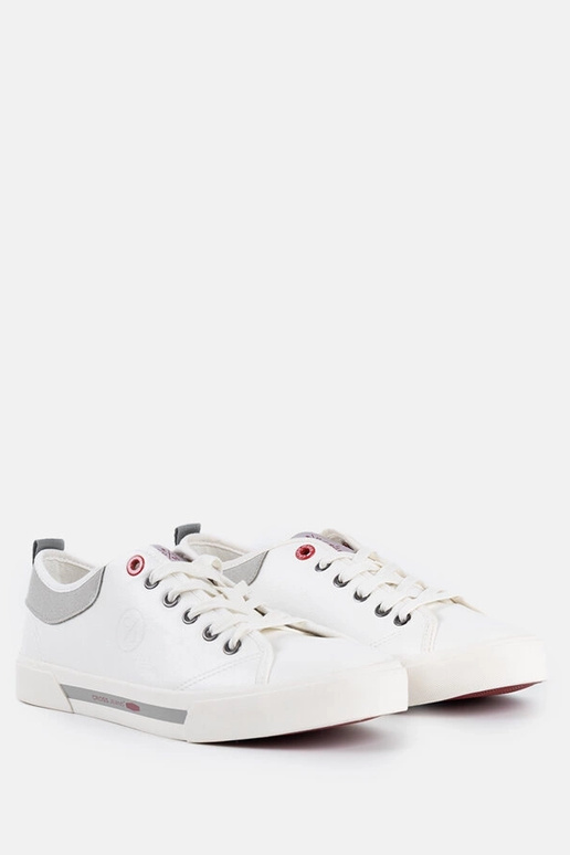 Weiße und graue Herren-Sneaker von...