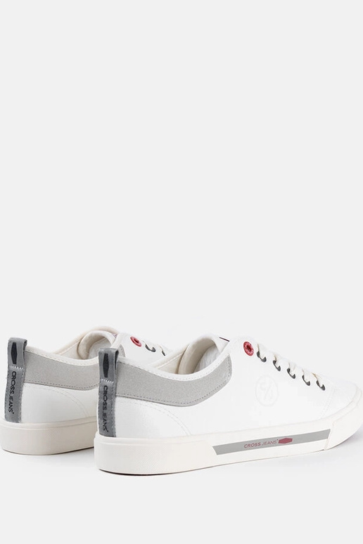 Weiße und graue Herren-Sneaker von...